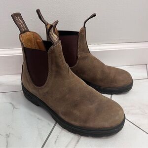 Blundstone 585 Rustic Brown Premium Leather Chelsea Boots Size 8 Womens